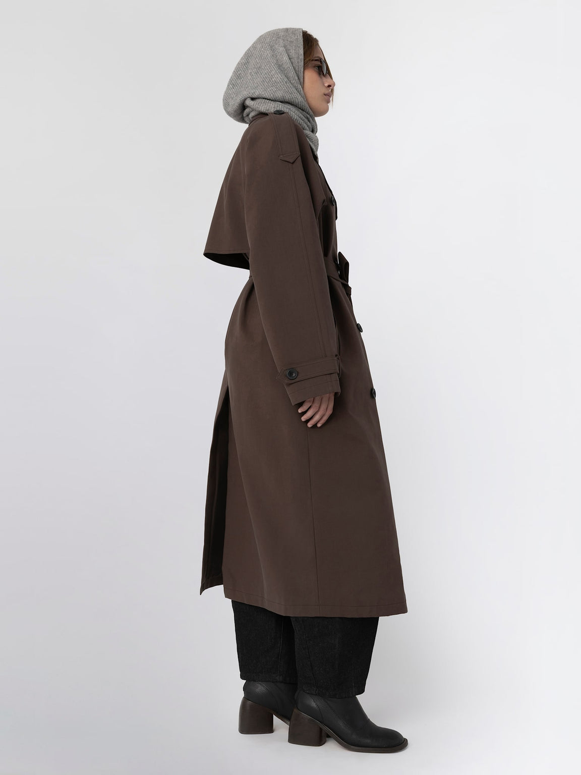 BOBBY CANVAS COAT - BROWN