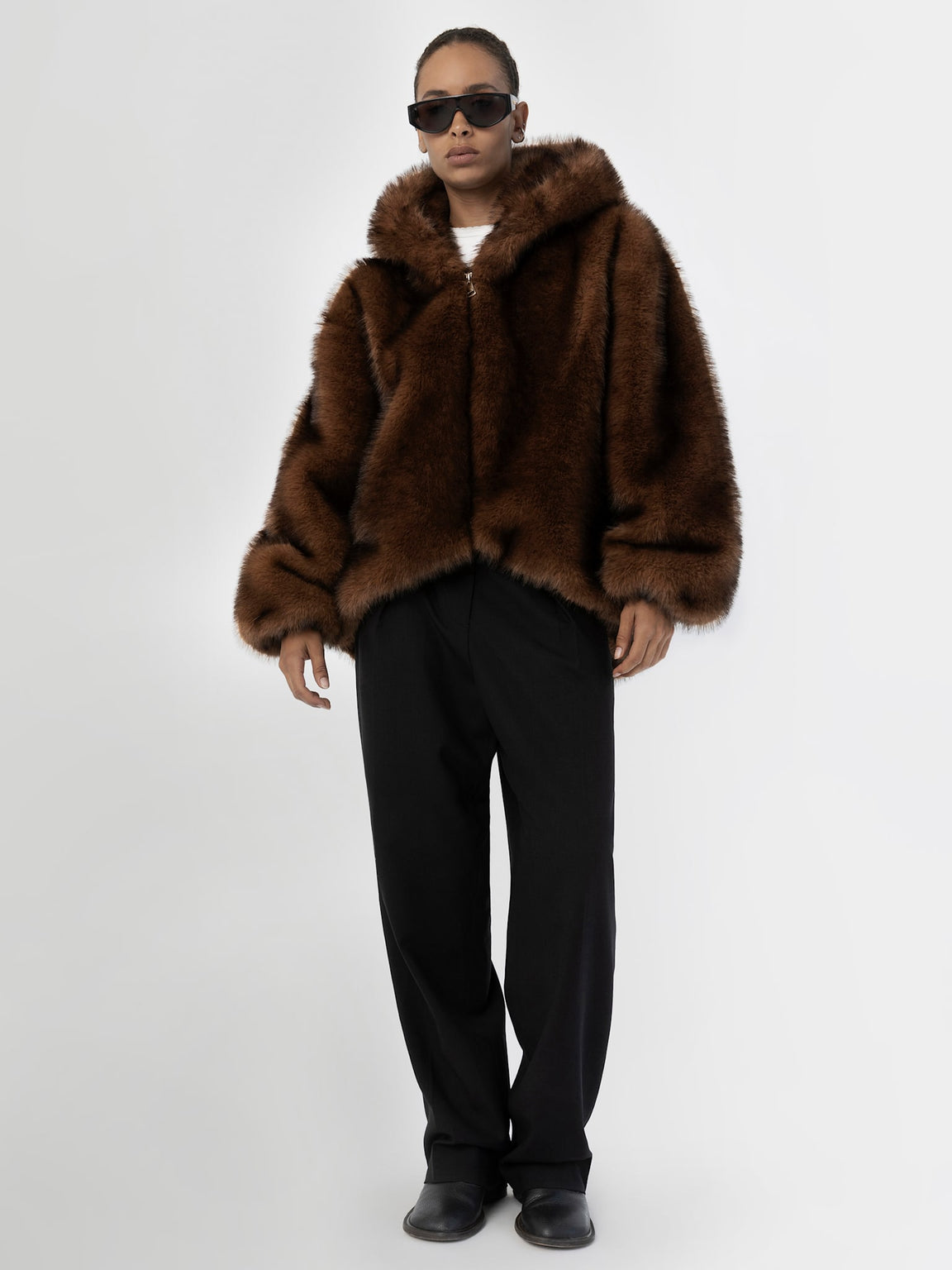 WILMA JACKET - DARK BROWN