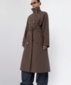 SKYLER CANVAS COAT - BROWN