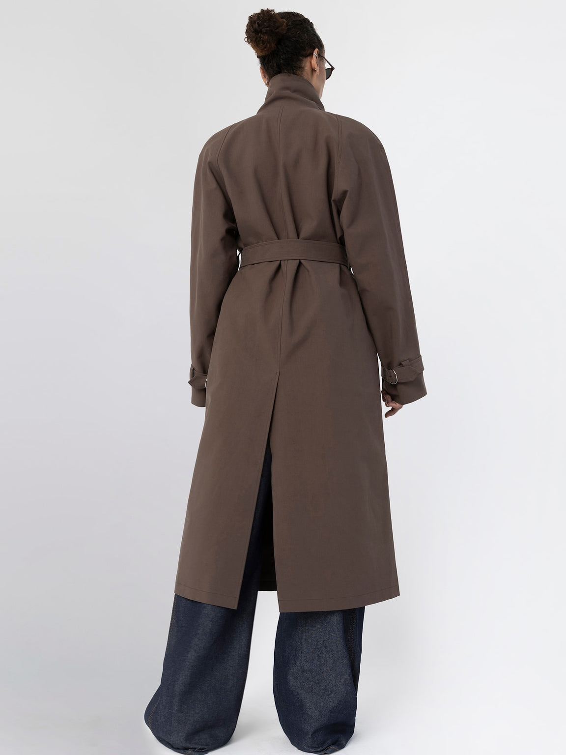 SKYLER CANVAS COAT - BROWN