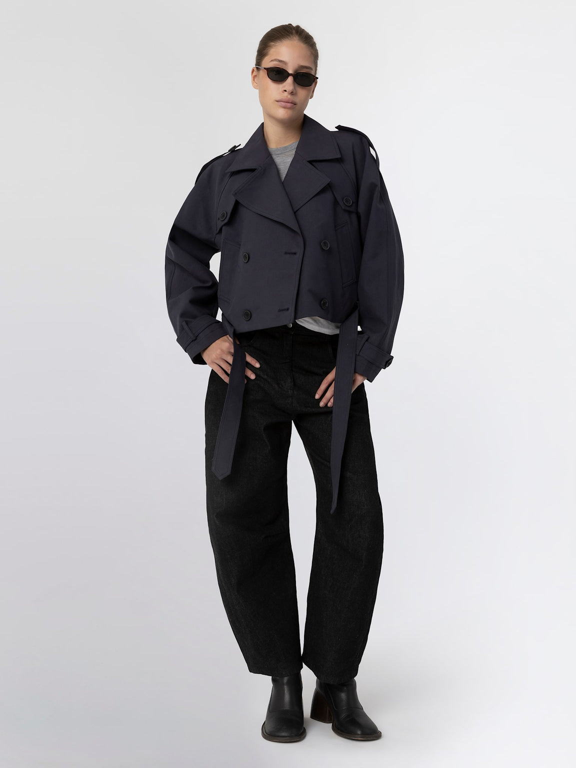 BOBBY CANVAS JACKET - NAVY