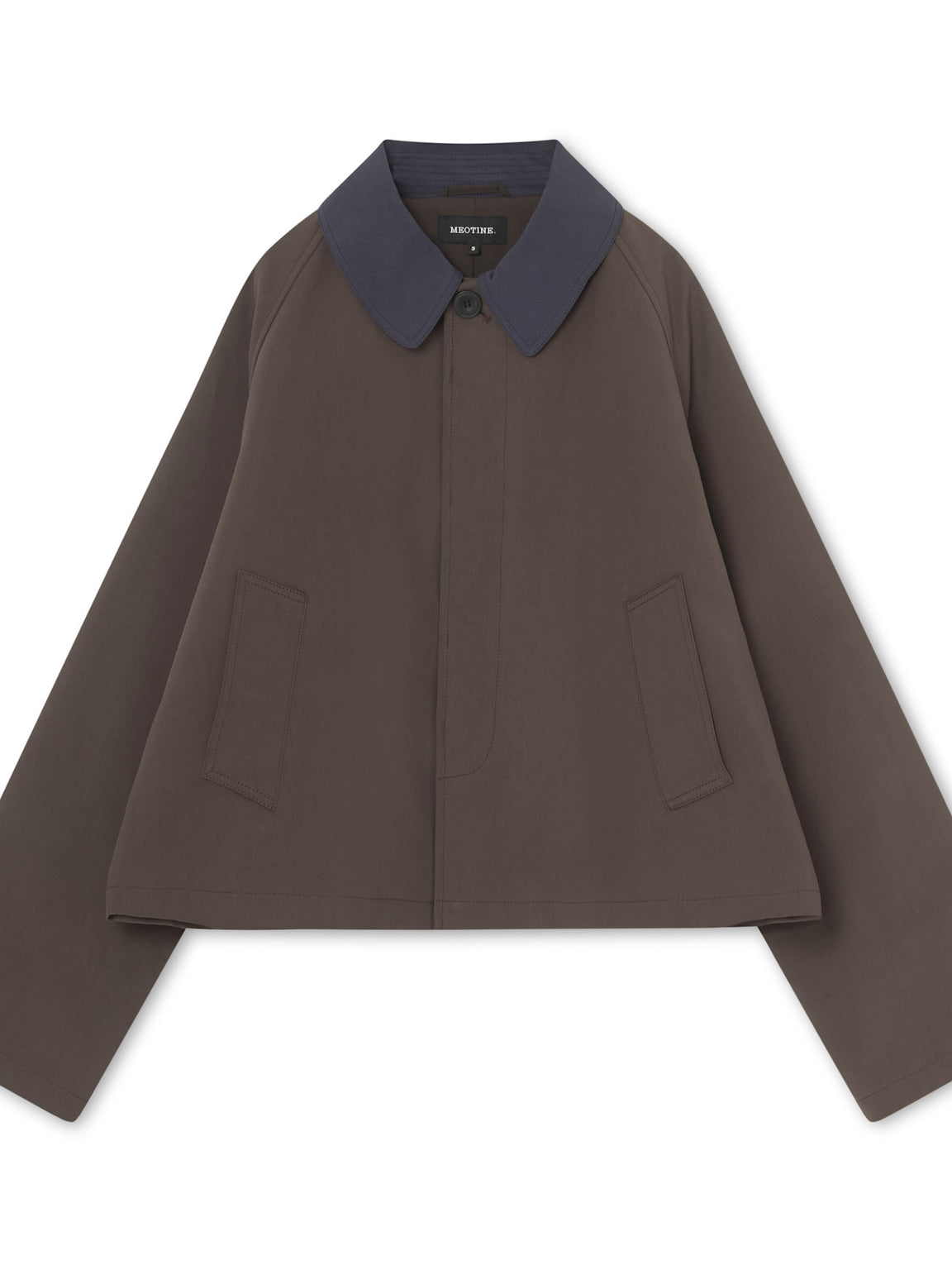 JOEL CANVAS JACKET - BROWN/NAVY