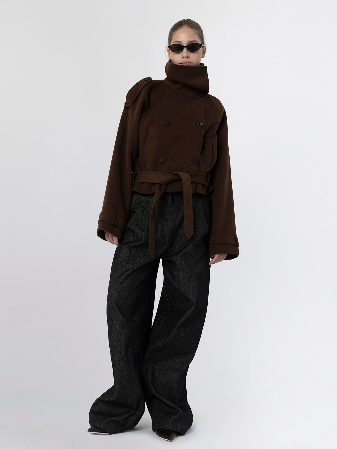 BELLO WOOL JACKET BROWN