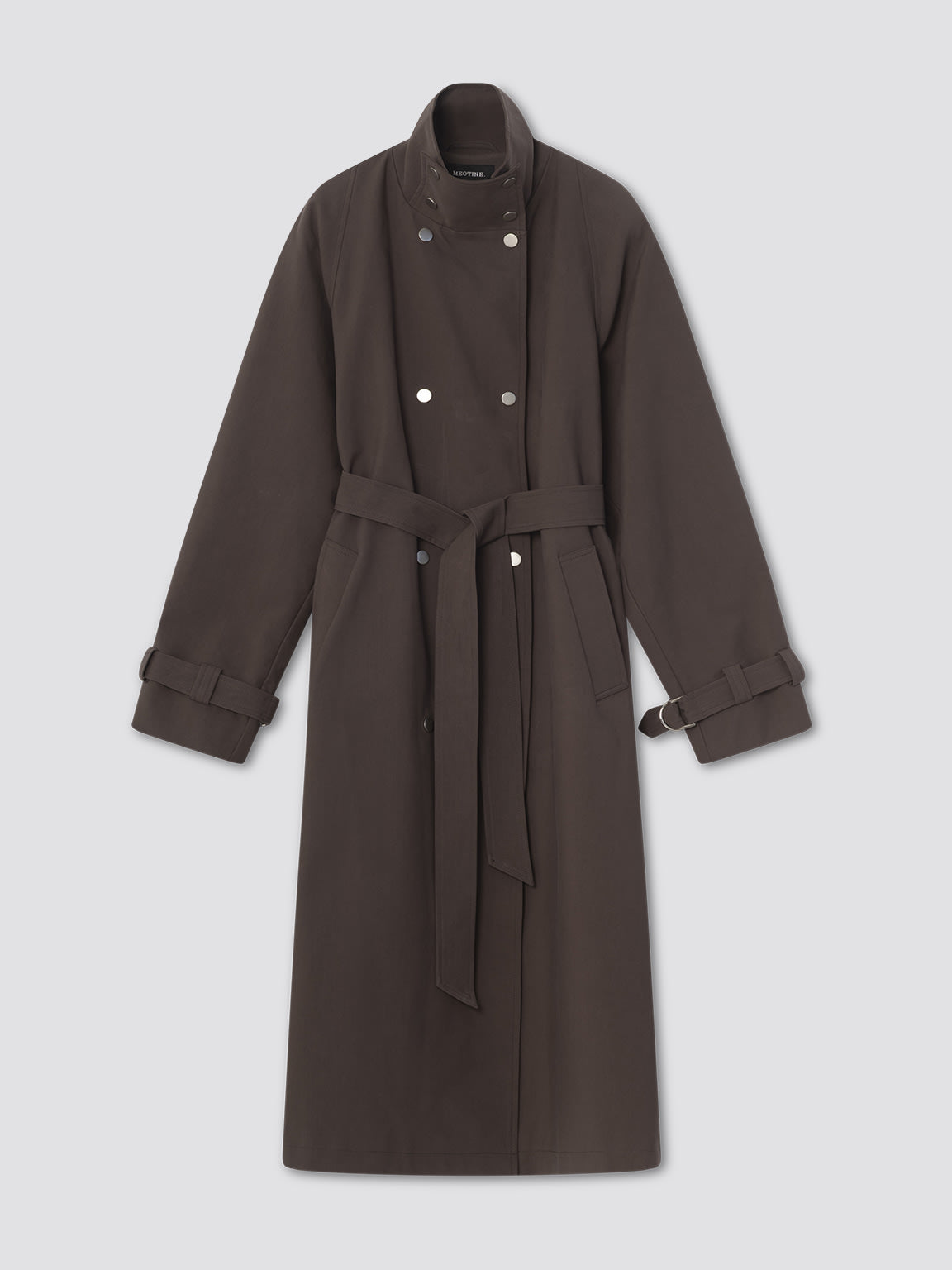 SKYLER CANVAS COAT - BROWN
