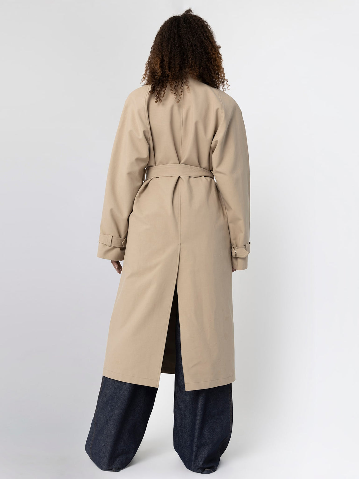 SKYLER CANVAS COAT - BEIGE