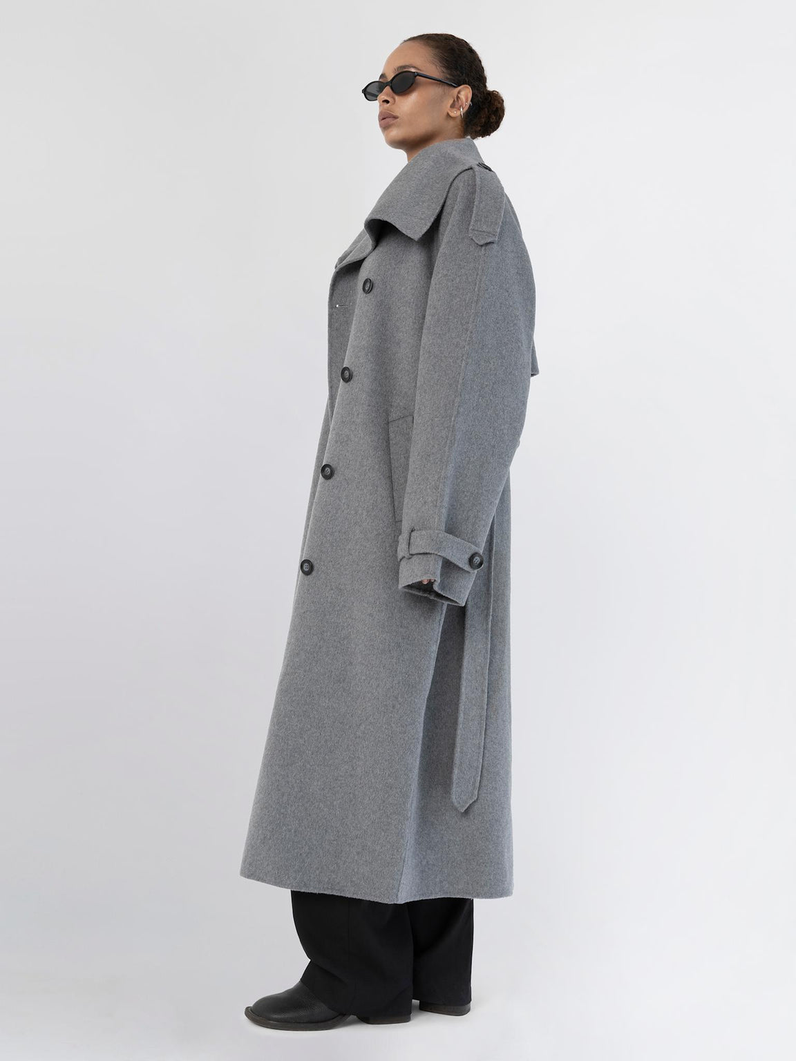 BELLO WOOL COAT - GREY