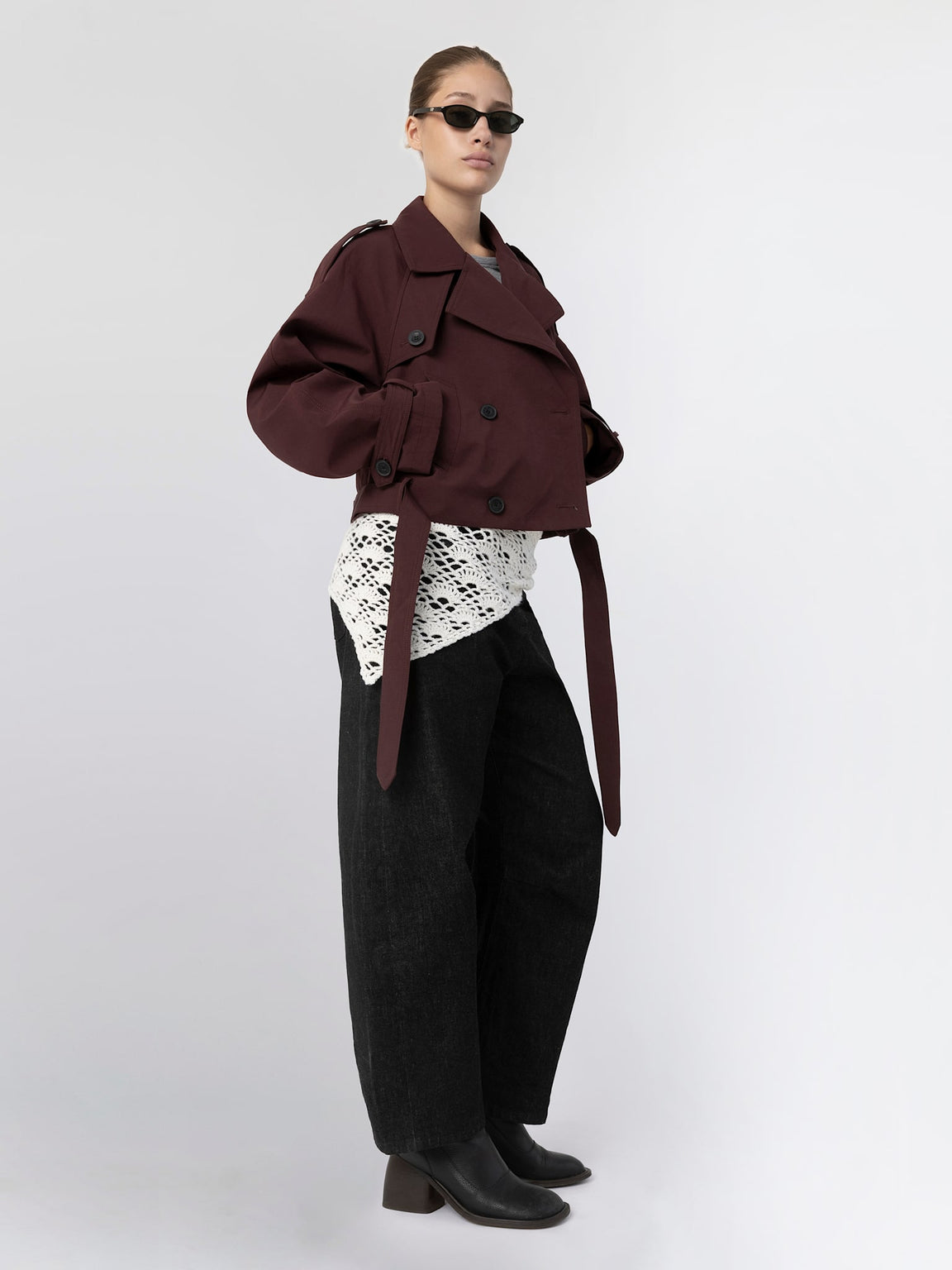 BOBBY CANVAS JACKET - BURGUNDY