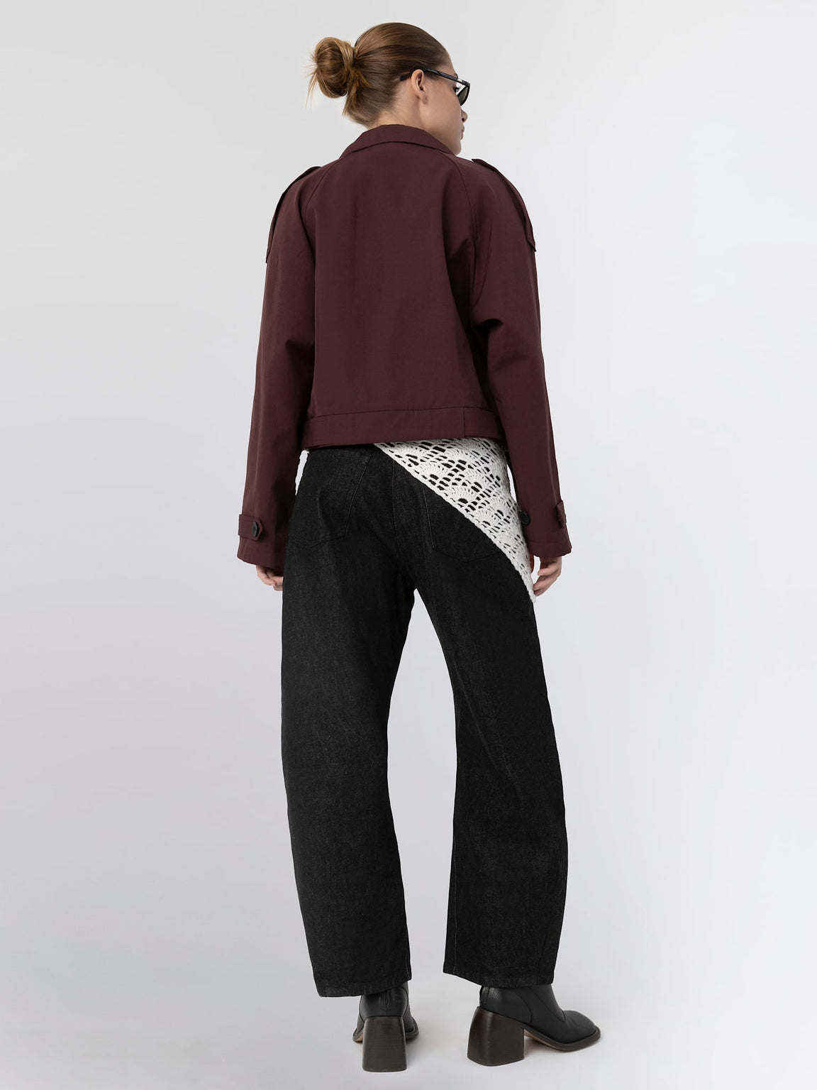 BOBBY CANVAS JACKET - BURGUNDY