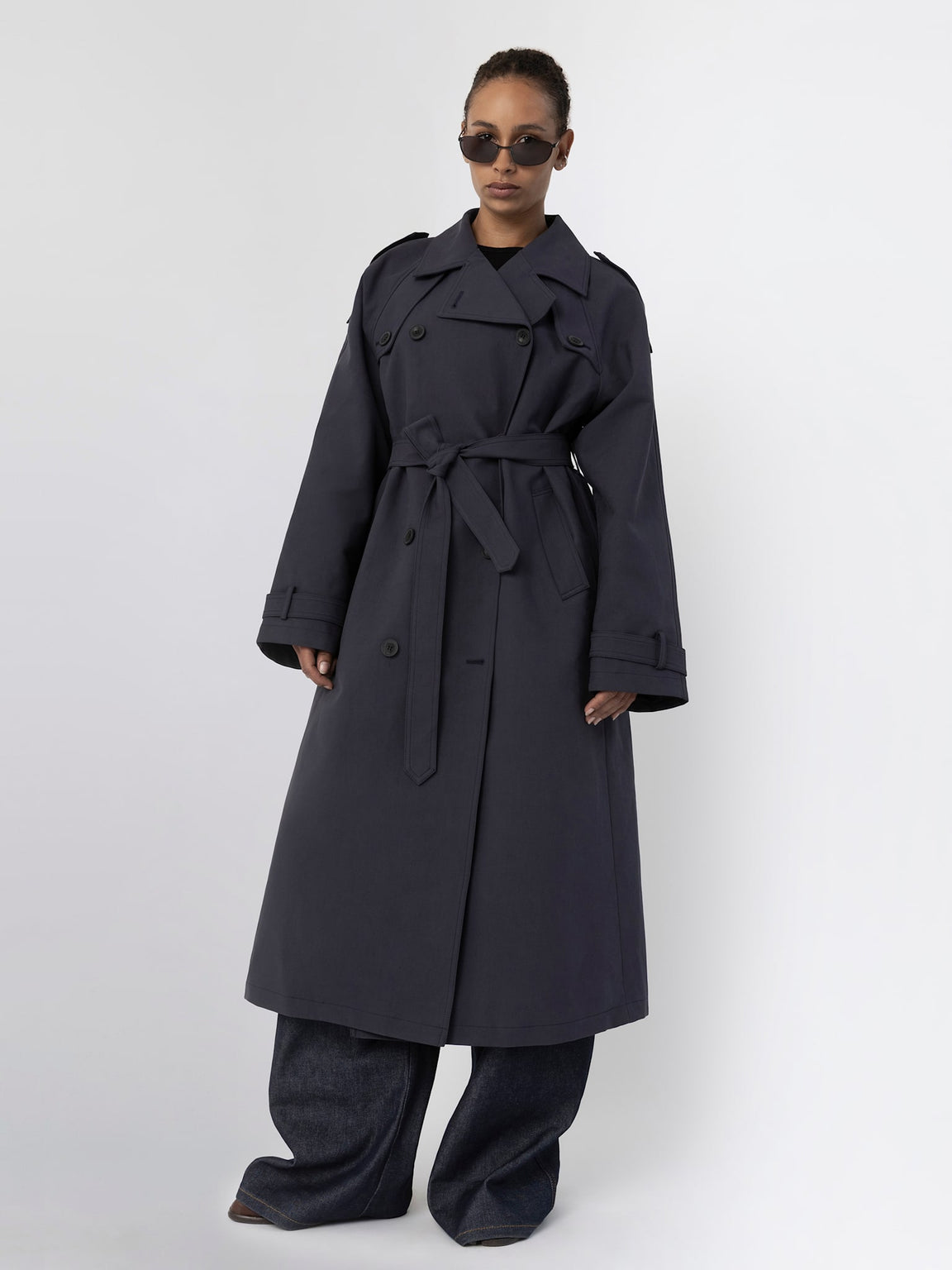 BOBBY CANVAS COAT - NAVY