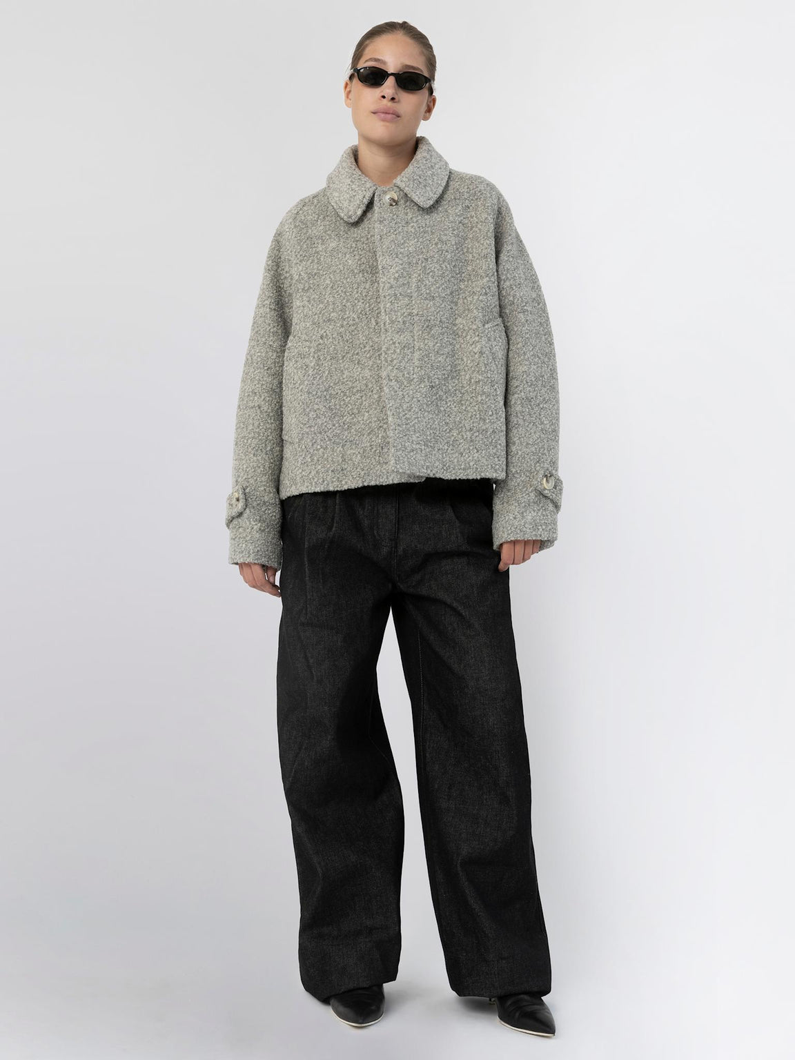 GIA BOUCLE JACKET - GREY