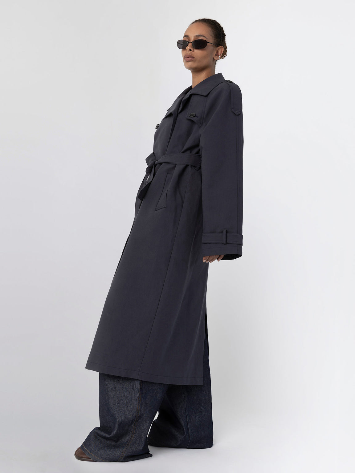 BOBBY CANVAS COAT - NAVY