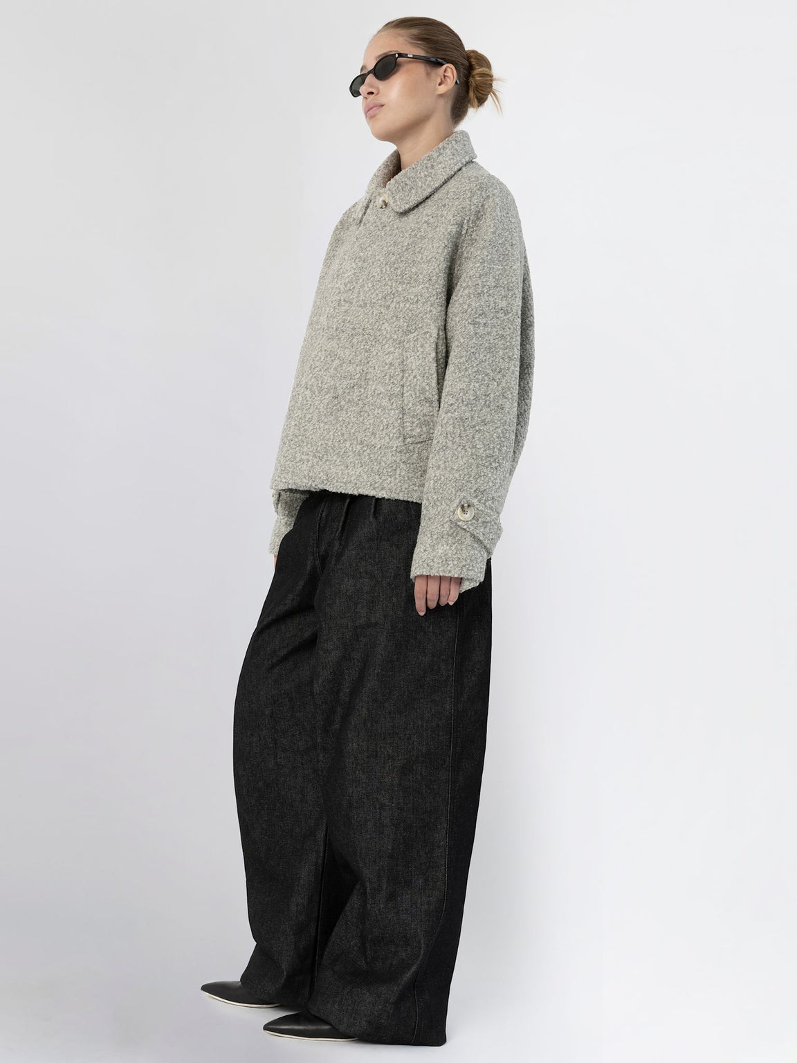 GIA BOUCLE JACKET - GREY