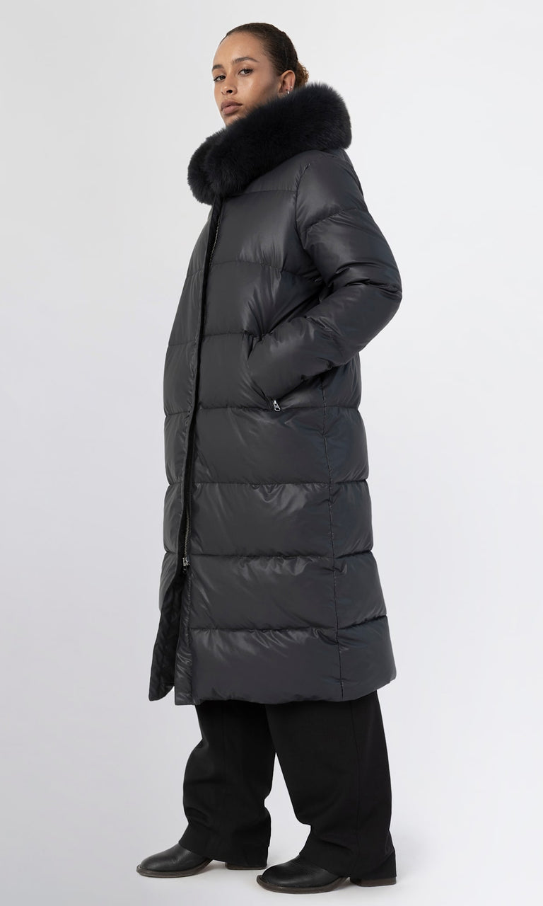 ALVA PUFFER COAT - NAVY