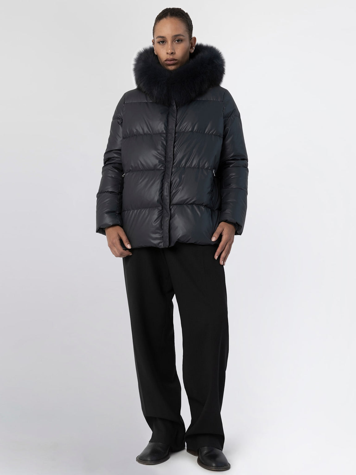 ALVA PUFFER JACKET - NAVY