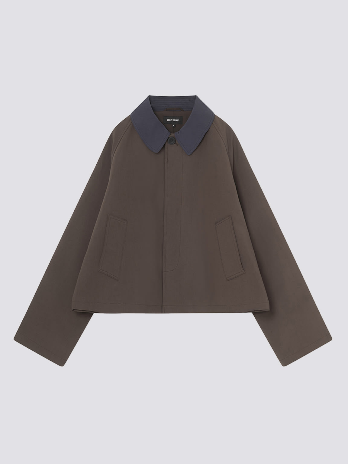 JOEL CANVAS JACKET - BROWN/NAVY