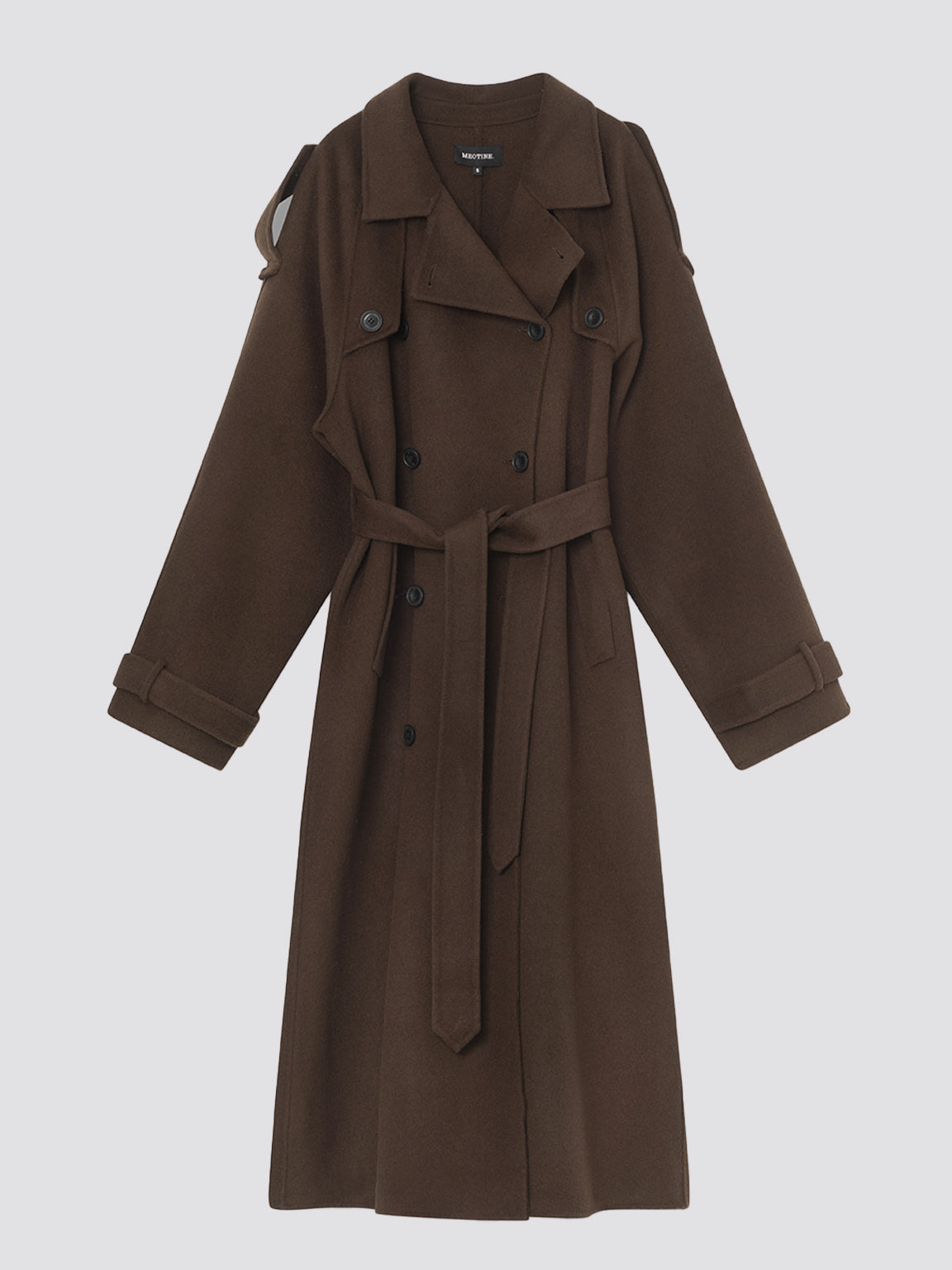 JOHN WOOL COAT - BROWN