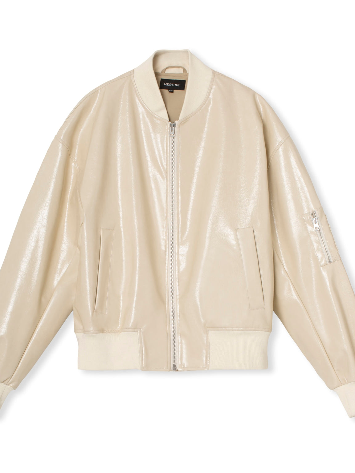 BIANCA VEGAN BOMBER - CRÈME