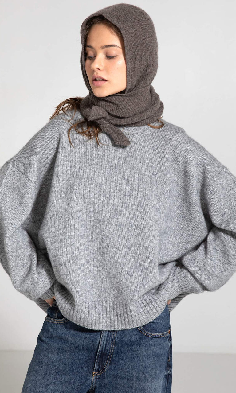 OLIVIO WRAP BALACLAVA - BROWN