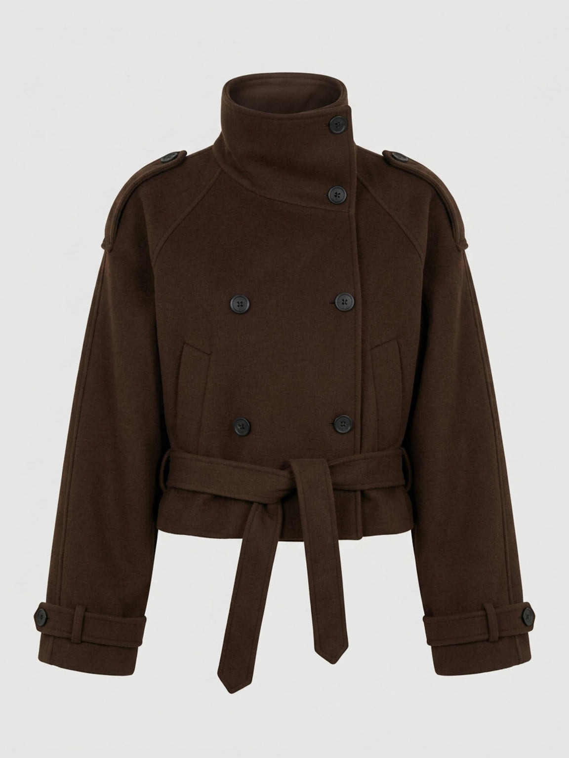 BELLO WOOL JACKET BROWN