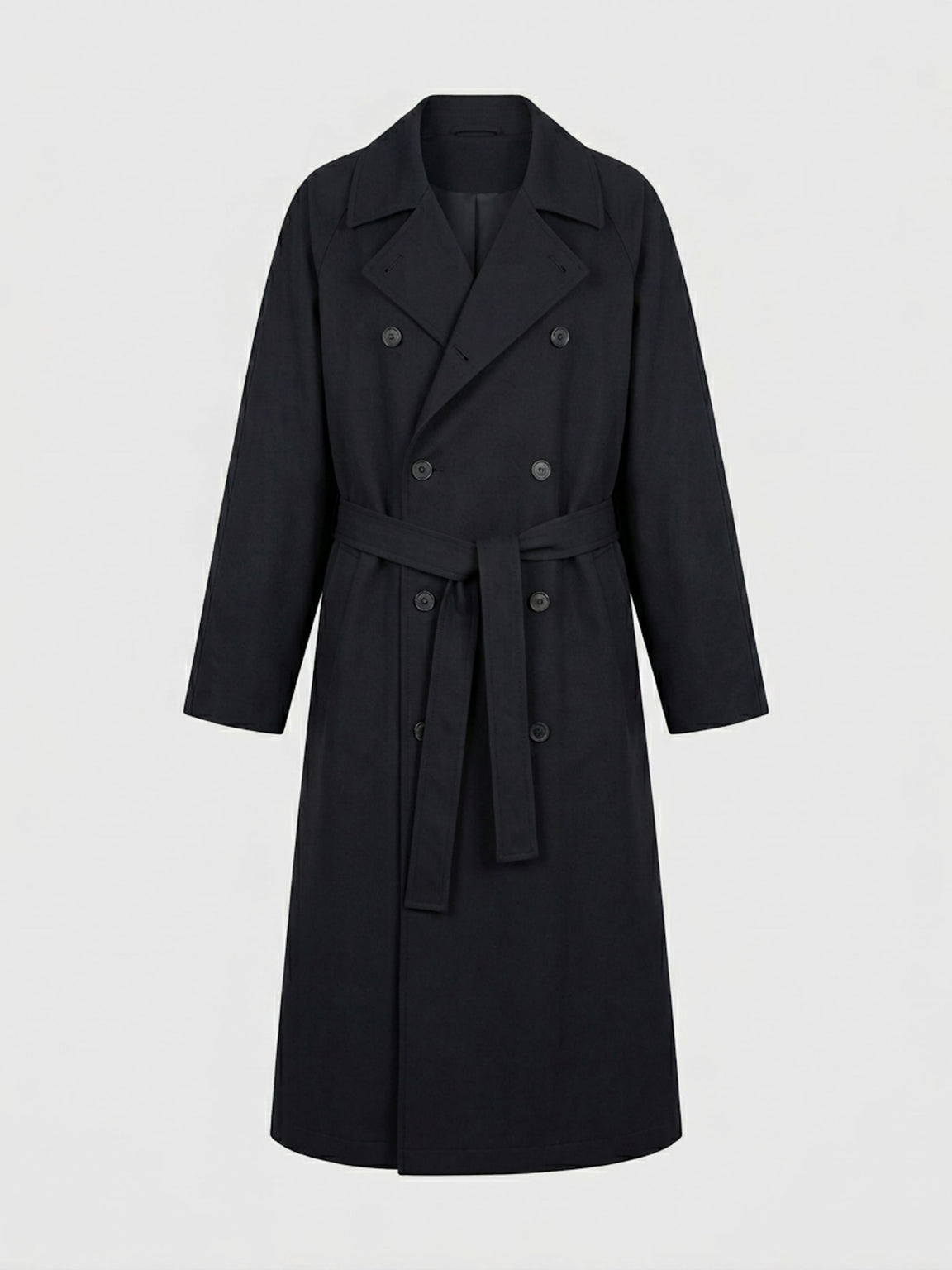 KIRA LINEN COAT - BLACK