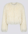 CARLY CROPPED JACKET - CREME