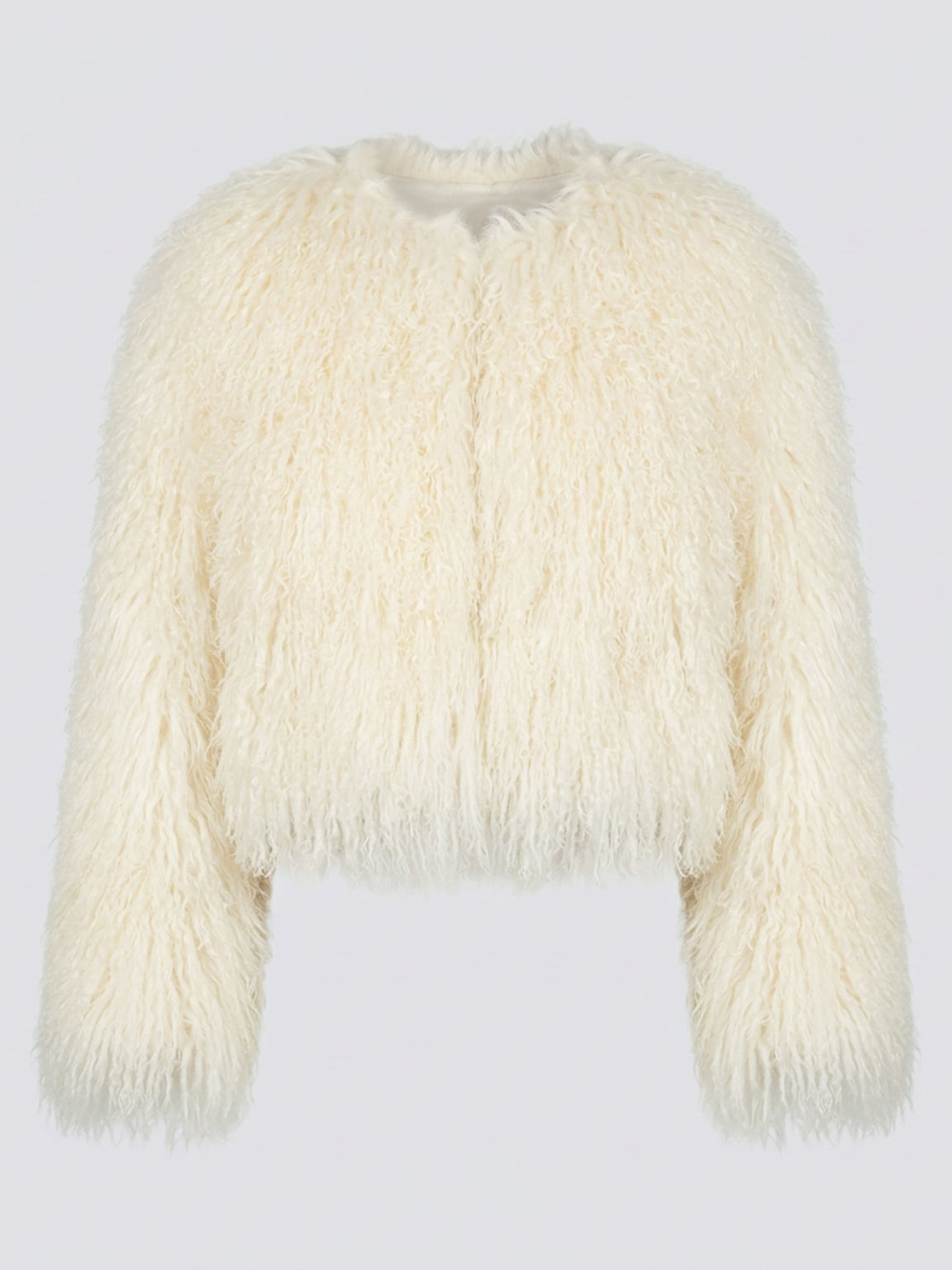 CARLY CROPPED JACKET - CREME