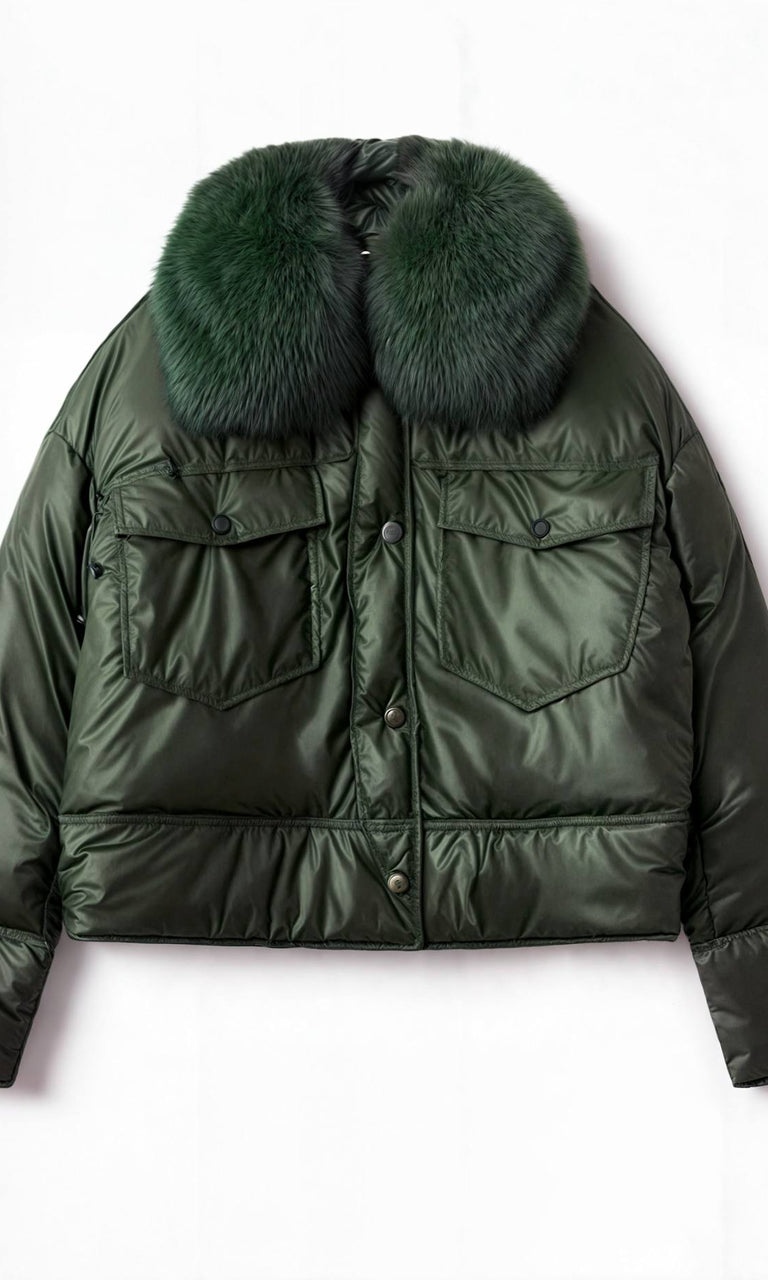 CHARLIE PUFFER JACKET - GREEN