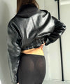 CLEO LEATHER JACKET - BLACK