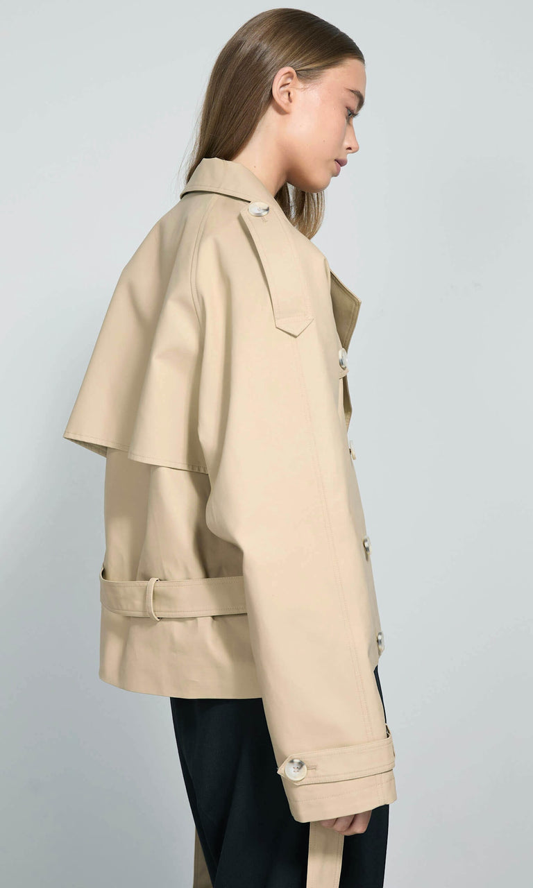 QUINN CANVAS JACKET - BEIGE