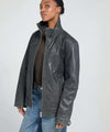 FLOYD LEATHER JACKET - BLACK