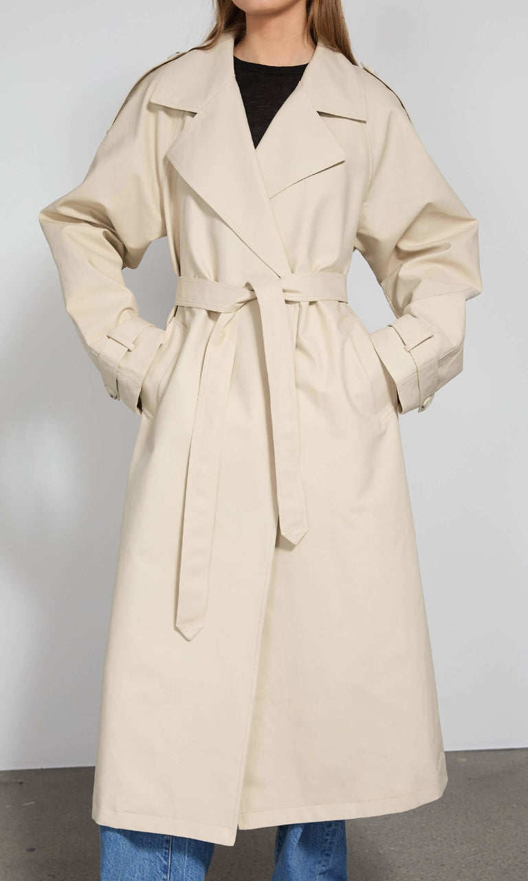 RICO CANVAS COAT - CREME