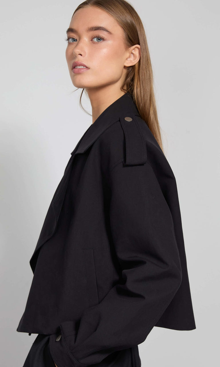 IBEN CANVAS JACKET - BLACK