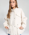 KAIA BOUCLE JACKET - CREME