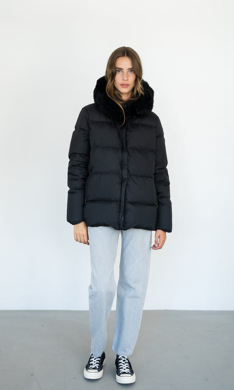ALVA DOWN JACKET - BLACK