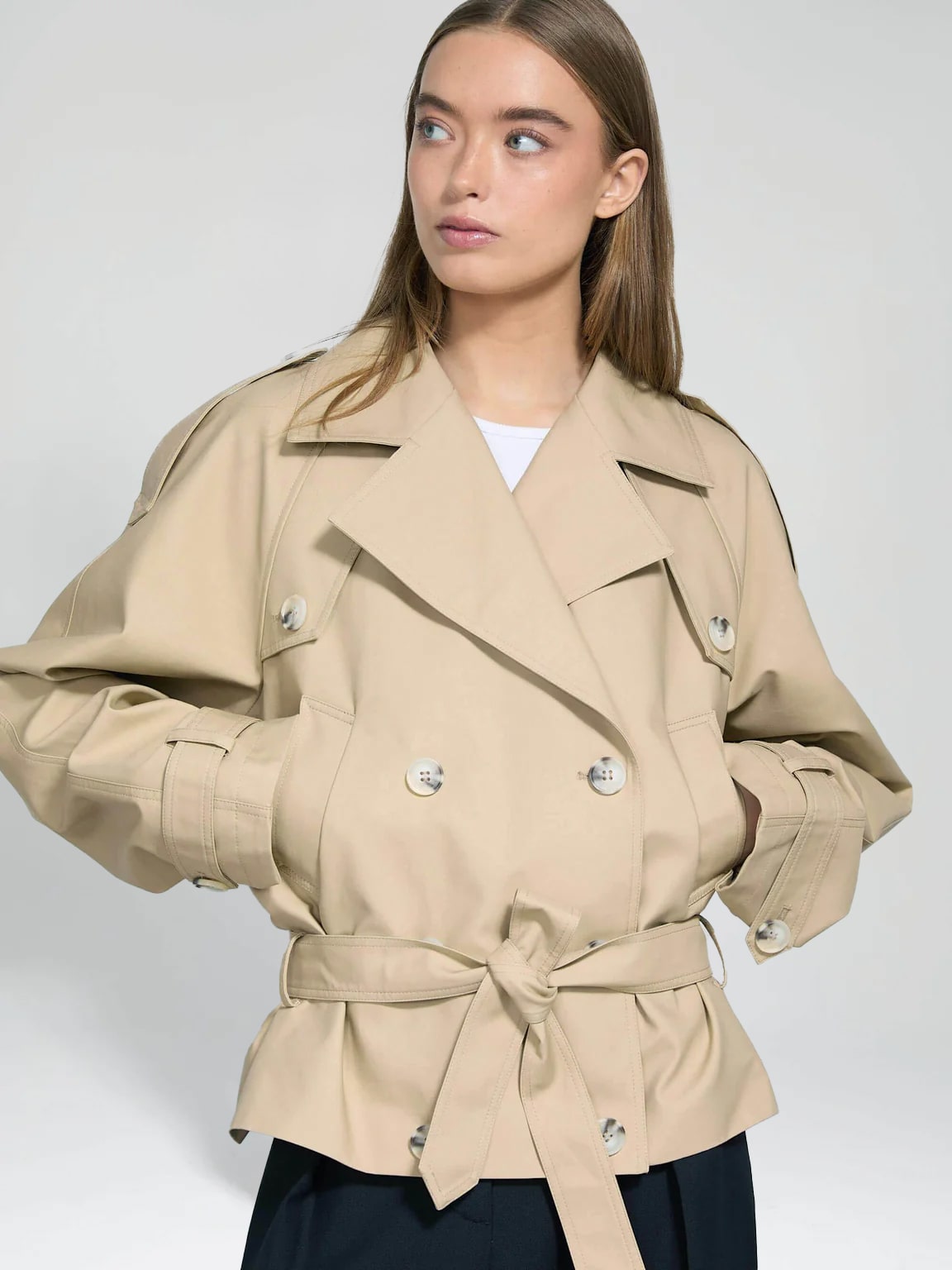 QUINN CANVAS JACKET - BEIGE