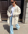 KYLIE CANVAS BLAZER - CREME