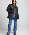 KARO LEATHER JACKET - BLACK