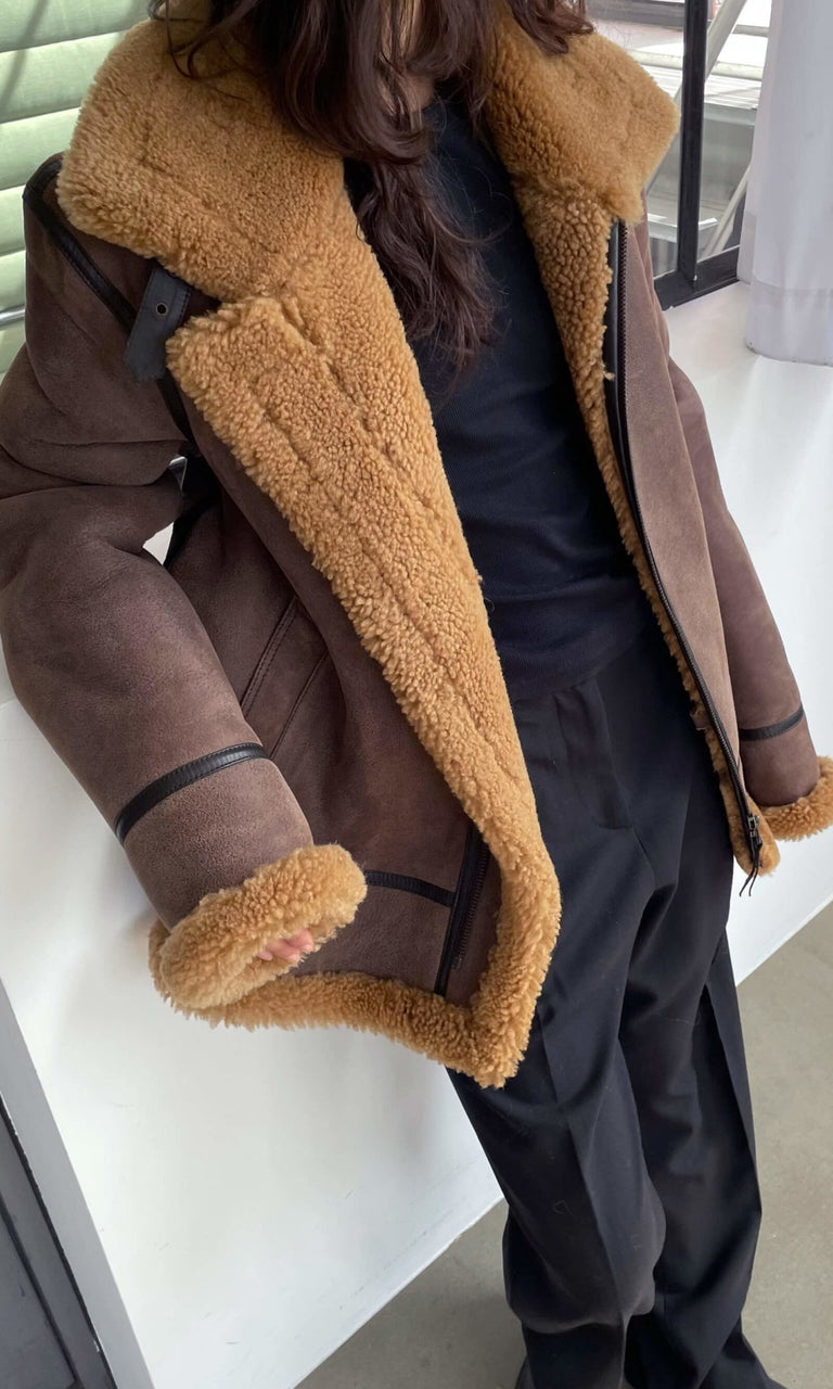 MORGAN JACKET - BROWN/BROWN