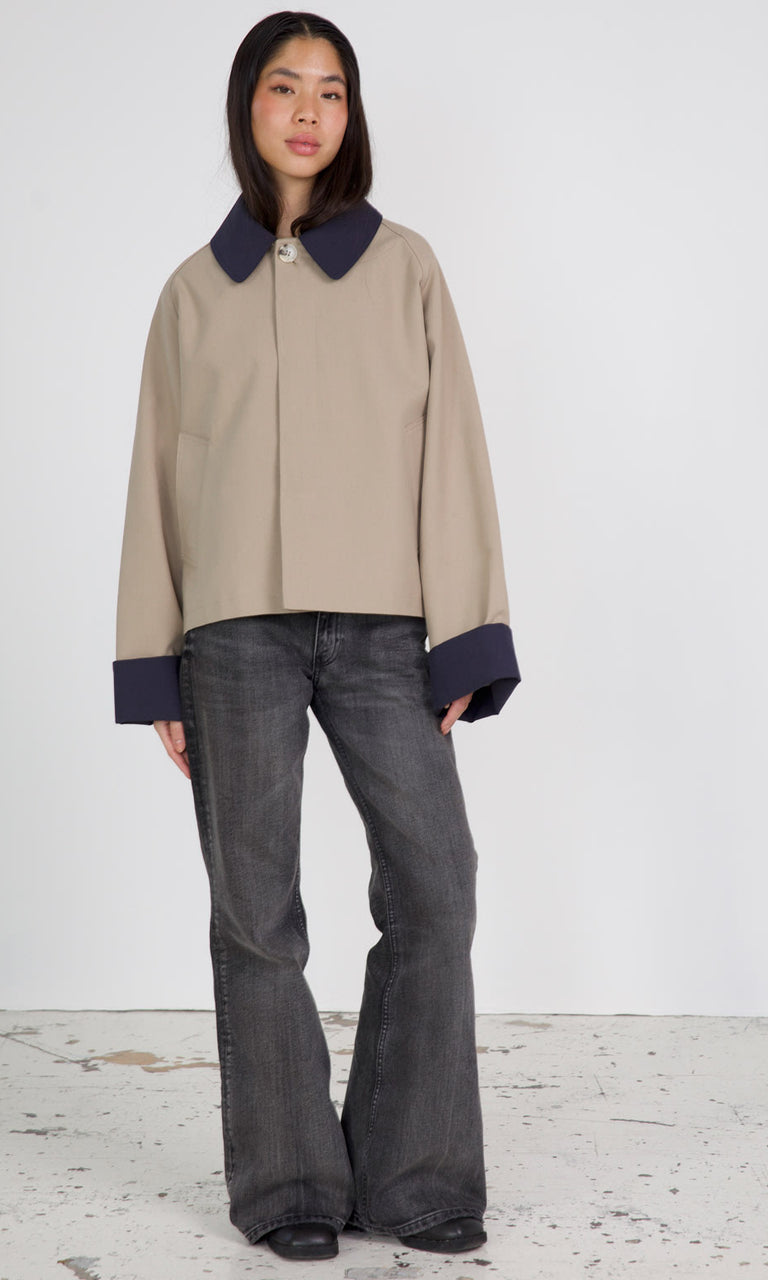 JOEL CANVAS JACKET - BEIGE